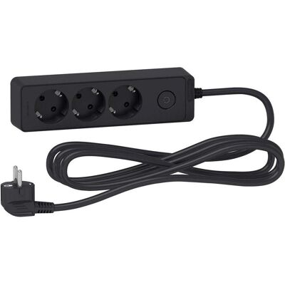 Schneider, Verlängerungskabel, Extension Cord 3 G 3m Black (3 m, CEE 7/3) Schneider, Verlängerungskabel, Extension Cord 3 G 3m Black (3 m, CEE 7/3)