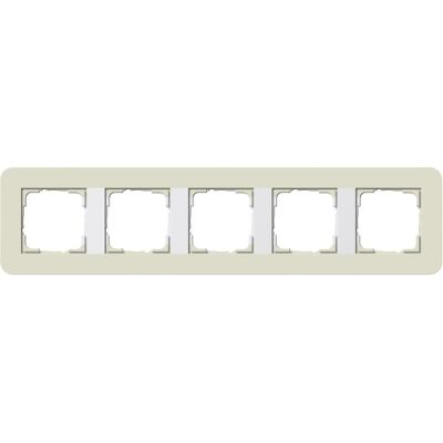 Gira 0215417 Sand/Reinweiß Abdeckrahmen - Switch Cover Frame Gira 0215417 Sand/Reinweiß Abdeckrahmen - Switch Cover Frame