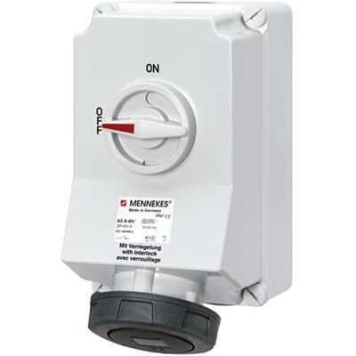 Mennekes 5111A 63A 4P 7H 500V Wanddose Mennekes 5111A 63A 4P 7H 500V Wanddose