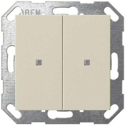 Gira 517301 KNX Taster 2f System 55 cremeweiss Wippe, Schalter + Taster, Weiss Gira 517301 KNX Taster 2f System 55 cremeweiss Wippe, Schalter + Taster, Weiss