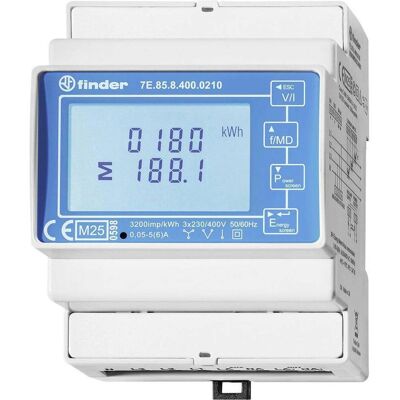 Finder, Energiemessgerät, Dreiphasen Multifunktions Zweitarif-Energiezähler Modbus Finder, Energiemessgerät, Dreiphasen Multifunktions Zweitarif-Energiezähler Modbus