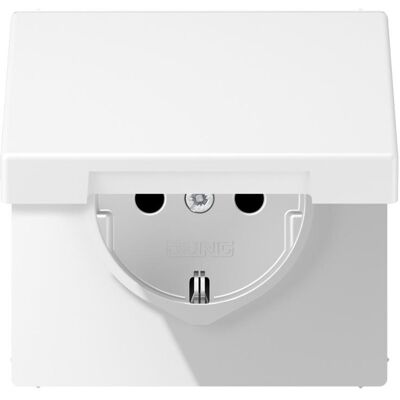 Jung LS1521KLWWM - SCHUKO Steckdose mit Klappdeckel Jung LS1521KLWWM - SCHUKO Steckdose mit Klappdeckel