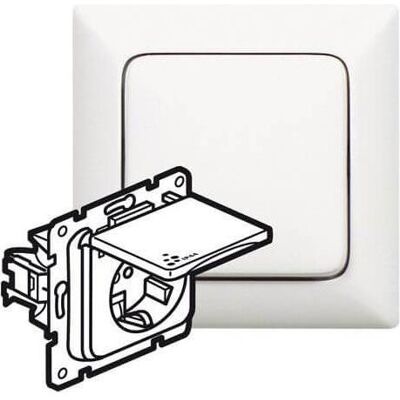 Legrand Modell 776708 - Schuko-Steckdose mit Schalter - Elektroanschluss Legrand Modell 776708 - Schuko-Steckdose mit Schalter - Elektroanschluss