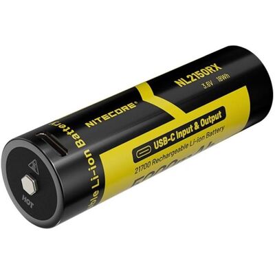 Nitecore NL2150RX (1 Stk., 21700, 5000 mAh), Batterien + Akkus Nitecore NL2150RX (1 Stk., 21700, 5000 mAh), Batterien + Akkus