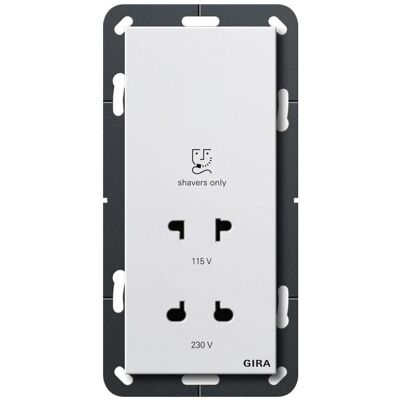 Gira, Steckdose, Rasiersteckd. 115-230 V System 55 282003 Gira, Steckdose, Rasiersteckd. 115-230 V System 55 282003