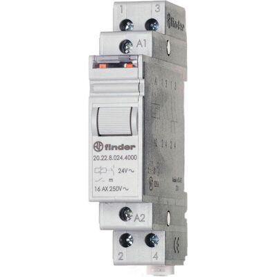 Finder DIN-Schienenrelais - 24V, 2 NO, 4000 VA Finder DIN-Schienenrelais - 24V, 2 NO, 4000 VA