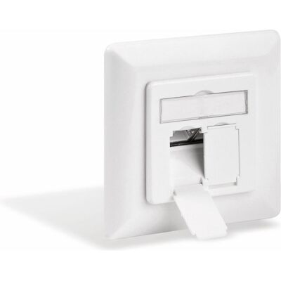 Goobay, Steckdose, CAT 6a Unterputzdose UP 2x RJ45 Netzwerkdose geschirmt Goobay, Steckdose, CAT 6a Unterputzdose UP 2x RJ45 Netzwerkdose geschirmt