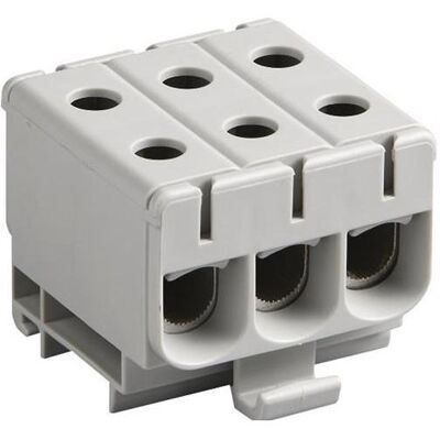 Ensto, Kabelverbindung, Durchführungsklemme 6-50mm² Schraubklemme GRAU 3POL Ensto, Kabelverbindung, Durchführungsklemme 6-50mm² Schraubklemme GRAU 3POL