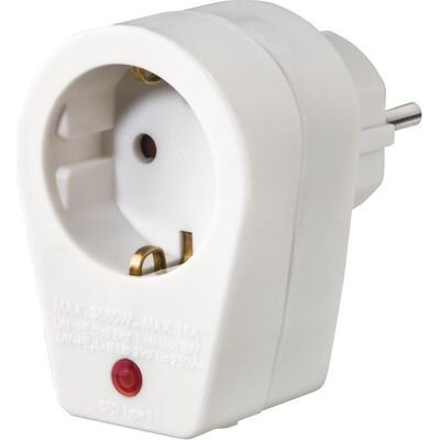 Hama Stromadapter, Steckdosenadapter, Schutzkontakt-Steckdose, Überspannungsschutz, Weiss (CEE 7/4) Hama Stromadapter, Steckdosenadapter, Schutzkontakt-Steckdose, Überspannungsschutz, Weiss (CEE 7/4)