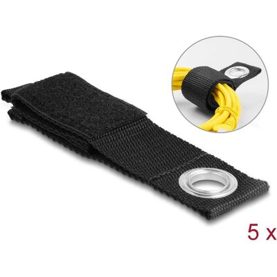 Delock, Kabelbinder, Klettkabelbinder Schwarz 260 mm x 38 mm (Klettkabelbinder, 260 mm, 5 Stk.) Delock, Kabelbinder, Klettkabelbinder Schwarz 260 mm x 38 mm (Klettkabelbinder, 260 mm, 5 Stk.)