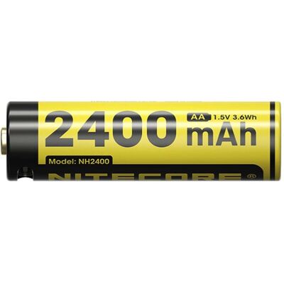 Nitecore NH2400 USB C Rechargeable 1.5V Li ion AA Battery (1 Stk., AA, 2400 mAh), Batterien + Akkus Nitecore NH2400 USB C Rechargeable 1.5V Li ion AA Battery (1 Stk., AA, 2400 mAh), Batterien + Akkus