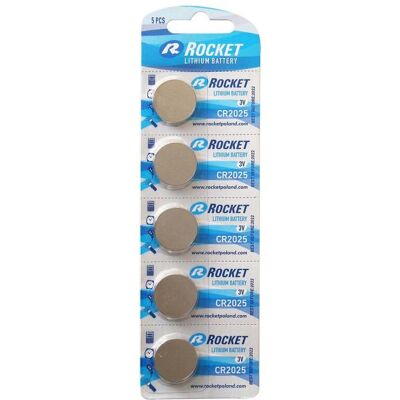 Rocket CR2025 Batterie (5 Stk., CR2025), Batterien + Akkus Rocket CR2025 Batterie (5 Stk., CR2025), Batterien + Akkus