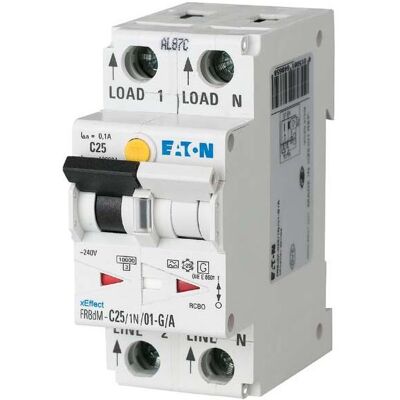 Eaton, Schutzschalter, Elektronische FI/LS Kombination, 20 A, 168256 Eaton, Schutzschalter, Elektronische FI/LS Kombination, 20 A, 168256