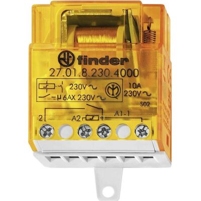 Finder Stromstoss-Schalter Unterputz 27.01.8.230.4000 1 Schliesser 230 V/AC 10 A 2, Relais Finder Stromstoss-Schalter Unterputz 27.01.8.230.4000 1 Schliesser 230 V/AC 10 A 2, Relais