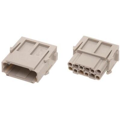 Harting HAN DD Modul 6B, 10B, 16B, 24Bfür 12 Crimphülsenmax 2,5mm2, Buchsenteil - (2 Stk.), Elektronikkabel + Stecker, Grau Harting HAN DD Modul 6B, 10B, 16B, 24Bfür 12 Crimphülsenmax 2,5mm2, Buchsenteil - (2 Stk.), Elektronikkabel + Stecker, Grau