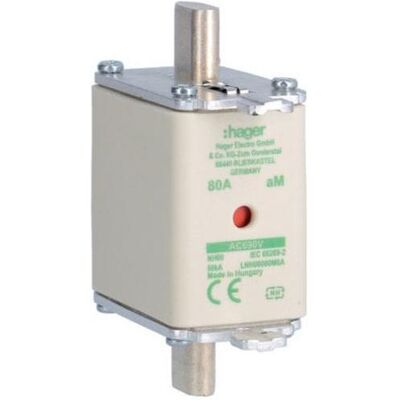 Hager, Sicherung, LNH00080M6A (80 A) Hager, Sicherung, LNH00080M6A (80 A)