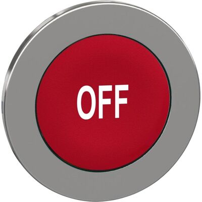 Schneider Electric Frontelement für Drucktaster ZB4F Ř ZB4FA435, Schalter + Taster, Rot, Silber Schneider Electric Frontelement für Drucktaster ZB4F Ř ZB4FA435, Schalter + Taster, Rot, Silber