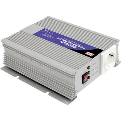 MeanWell DC-AC-Wechselrichter - Modifizierte Sinuswelle - 12 V - 600 W - Schutzkontakt-Steckdose MeanWell DC-AC-Wechselrichter - Modifizierte Sinuswelle - 12 V - 600 W - Schutzkontakt-Steckdose