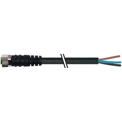 Murr Elektronik M8 Bu. 0° freies Ltg.-ende PUR 4x0.25 sw UL/CSA+schleppk. 5m, Elektronikkabel + Stecker, Schwarz Murr Elektronik M8 Bu. 0° freies Ltg.-ende PUR 4x0.25 sw UL/CSA+schleppk. 5m, Elektronikkabel + Stecker, Schwarz