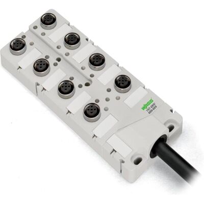 Wago M12-Sensor-/-Aktorbox, Elektronikkabel + Stecker, Grau Wago M12-Sensor-/-Aktorbox, Elektronikkabel + Stecker, Grau