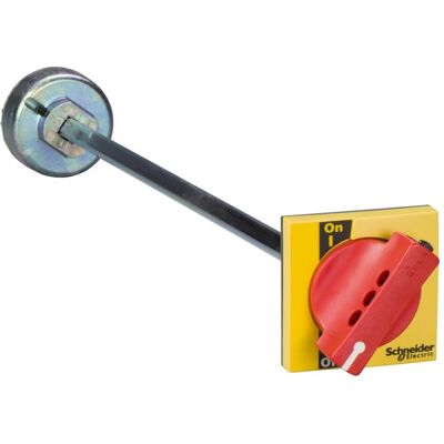 Schneider Electric - Erweiterter Drehgriff vorne - rot/gelb - für INS250 & INV100...250 - LV431051 Schneider Electric - Erweiterter Drehgriff vorne - rot/gelb - für INS250 & INV100...250 - LV431051