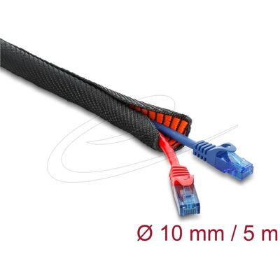 Delock, Kabelschutz + Kabelführung, Kabelschutzschlauch mit orangener Verschleissanzeige s (Kabelschlauch, 500 cm) Delock, Kabelschutz + Kabelführung, Kabelschutzschlauch mit orangener Verschleissanzeige s (Kabelschlauch, 500 cm)