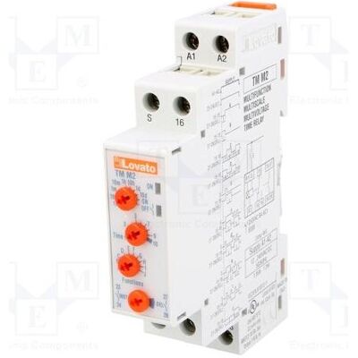 Lovato Electric SPA Lovato Tmm2 Timer - Multifunktionaler 2-Kontakt 240VAC/DC Lovato Electric SPA Lovato Tmm2 Timer - Multifunktionaler 2-Kontakt 240VAC/DC