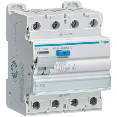 Hager, Schutzschalter, CDA680D Hager, Schutzschalter, CDA680D