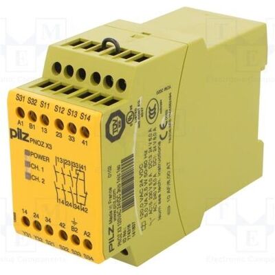 Pilz 774316 PNOZ X3 120VAC 24VDC 3n/o 1n/c 1so, Relais Pilz 774316 PNOZ X3 120VAC 24VDC 3n/o 1n/c 1so, Relais