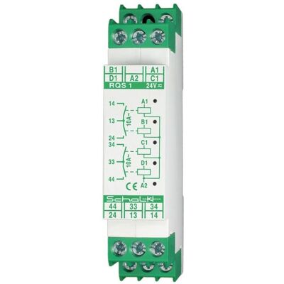 Schalk SCHAL RQS 1 Vierfachrelais 4x24V UC, 4 SchlieÃer 10A, Relais Schalk SCHAL RQS 1 Vierfachrelais 4x24V UC, 4 SchlieÃer 10A, Relais