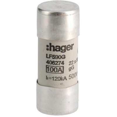 Hager, Sicherung, LF590G (100 A) Hager, Sicherung, LF590G (100 A)