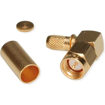 Telegärtner SMA-Kabelwinkelstecker Crimp G05 C0405, G05 (RG-223/U), RG-142 B/U, 1.0/2.95 AF, Gold (Standard), Elektronikkabel + Stecker, Gold Telegärtner SMA-Kabelwinkelstecker Crimp G05 C0405, G05 (RG-223/U), RG-142 B/U, 1.0/2.95 AF, Gold (Standard), Elektronikkabel + Stecker, Gold