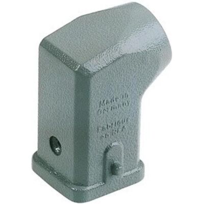 Harting Han A hood angled entry 2 PEGS PG 11, Elektronikkabel + Stecker, Grau Harting Han A hood angled entry 2 PEGS PG 11, Elektronikkabel + Stecker, Grau