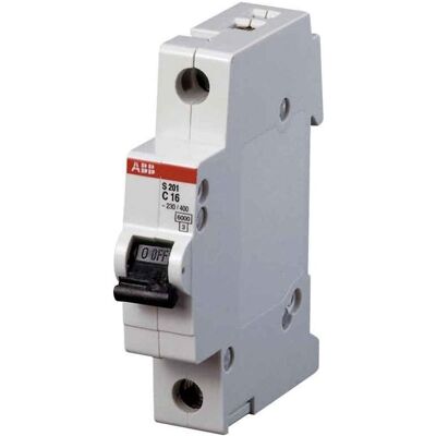 ABB, Schutzschalter, STOTZ-KONTAKT Sicherungsautomat 6kA 63A C 1p S201-C63 ABB, Schutzschalter, STOTZ-KONTAKT Sicherungsautomat 6kA 63A C 1p S201-C63