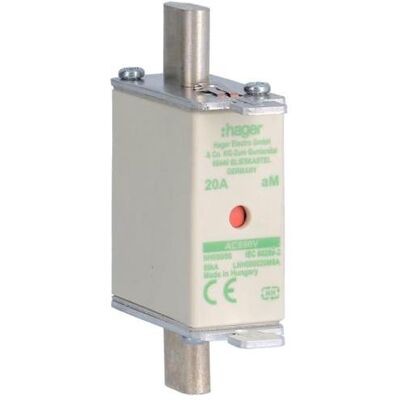 Hager, Sicherung, LNH000020M6A (20 A) Hager, Sicherung, LNH000020M6A (20 A)