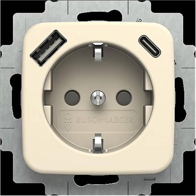 Busch-Jaeger Modell 20 EUCB2USBAC-212 - Steckdose mit USB Busch-Jaeger Modell 20 EUCB2USBAC-212 - Steckdose mit USB