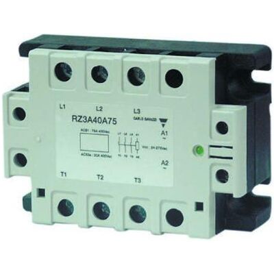 Carlo Gavazzi Przekaźnik półprzewodnikowy trójfazowy 24-440V AC 25A 4-32V DC (RZ3A40D25), Relais Carlo Gavazzi Przekaźnik półprzewodnikowy trójfazowy 24-440V AC 25A 4-32V DC (RZ3A40D25), Relais