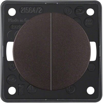 Berker 936552501, Schalter + Taster, Braun Berker 936552501, Schalter + Taster, Braun