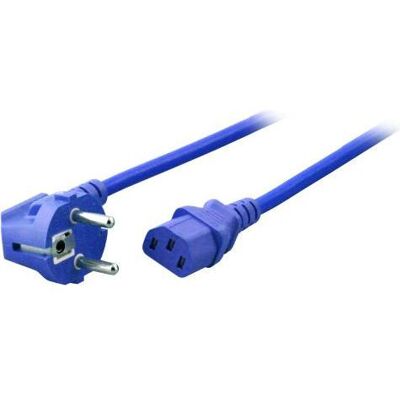 EFB Elektronik Netzkabel CEE 7/7 90° (3 m), Stromkabel, Blau EFB Elektronik Netzkabel CEE 7/7 90° (3 m), Stromkabel, Blau