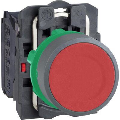 Schneider Electric Drucktaster, kompl, Kunststoff, tastend, XB5AA42C0, Schalter + Taster, Rot, Schwarz, Grau Schneider Electric Drucktaster, kompl, Kunststoff, tastend, XB5AA42C0, Schalter + Taster, Rot, Schwarz, Grau