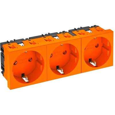 OBO Bettermann STD-D0 ROR3 3-Phasen Steckdose - Sicherheit, 250V, Orange OBO Bettermann STD-D0 ROR3 3-Phasen Steckdose - Sicherheit, 250V, Orange