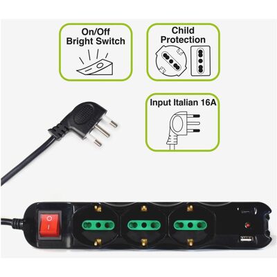 Tecnoware Power Systems Mehrfachsteckdose Power Cleaner 9 Tecnoware Power Systems Mehrfachsteckdose Power Cleaner 9
