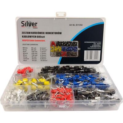 Silver, Kabelverbindung, Kabelverbinder und Klemmen 685El. Silver, Kabelverbindung, Kabelverbinder und Klemmen 685El.