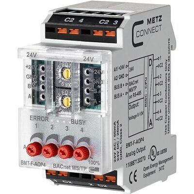 Connect, Aktor, Metz 110887130270 BMT-F-AOP4 BACnet (Heizungsaktor) Connect, Aktor, Metz 110887130270 BMT-F-AOP4 BACnet (Heizungsaktor)