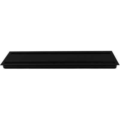 TecLines, Kabelschutz + Kabelführung, TKD010B Tisch Kabeldurchführung 135x600mm, Alu/schwarz (Kabeldurchlass, 60 cm) TecLines, Kabelschutz + Kabelführung, TKD010B Tisch Kabeldurchführung 135x600mm, Alu/schwarz (Kabeldurchlass, 60 cm)