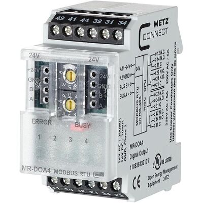 Metz Connect, Zubehör Antriebstechnik, BTR 110836132101 MR-DOA4 Modbus RTU 4DO Metz Connect, Zubehör Antriebstechnik, BTR 110836132101 MR-DOA4 Modbus RTU 4DO