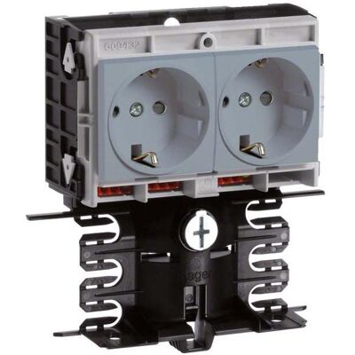 Hager TEH SL20080940D1 Geräteträger-Technikteil Steckdose 2f vorverdrahtet zu SL 20x80, Elektronikzubehör + Gehäuse, Silber Hager TEH SL20080940D1 Geräteträger-Technikteil Steckdose 2f vorverdrahtet zu SL 20x80, Elektronikzubehör + Gehäuse, Silber