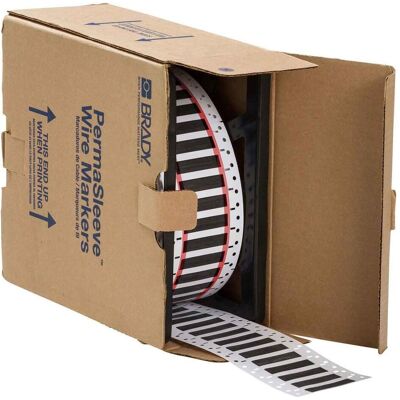 Brady, Etikettenrolle, HX-250-2-BK-2, B-7642, Heatex Schrumpfschlauch 2:1, Schwarz, 24,99 x 11,3mm, für Kabeldurchm (25.40 mm) Brady, Etikettenrolle, HX-250-2-BK-2, B-7642, Heatex Schrumpfschlauch 2:1, Schwarz, 24,99 x 11,3mm, für Kabeldurchm (25.40 mm)