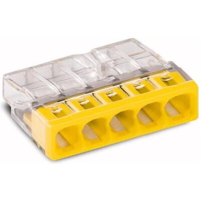 Wago, Kabelverbindung, Wire flange 2273-205, 450 V, yellow, 25 pcs Wago, Kabelverbindung, Wire flange 2273-205, 450 V, yellow, 25 pcs