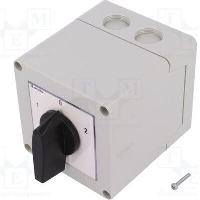 Lovato Schalter: Nocken-/Um- Stab.Pos: 3 16A 1-0-2 im Gehäuse Pole: 3, Schalter + Taster Lovato Schalter: Nocken-/Um- Stab.Pos: 3 16A 1-0-2 im Gehäuse Pole: 3, Schalter + Taster